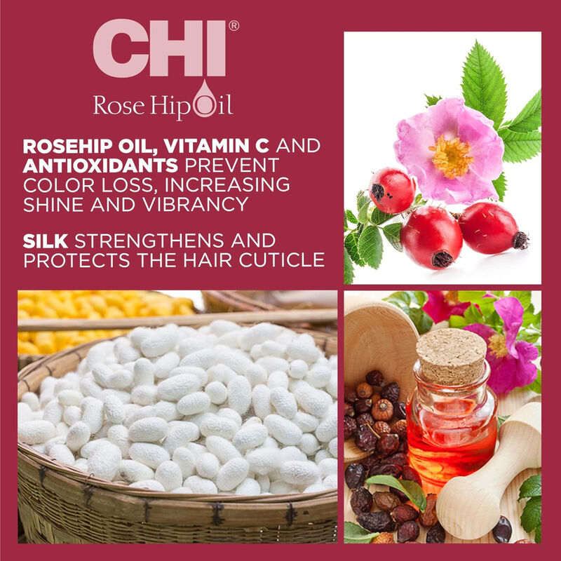 Chi Rose Hip Oil Color Nurture Protecting Shampoo image number 4