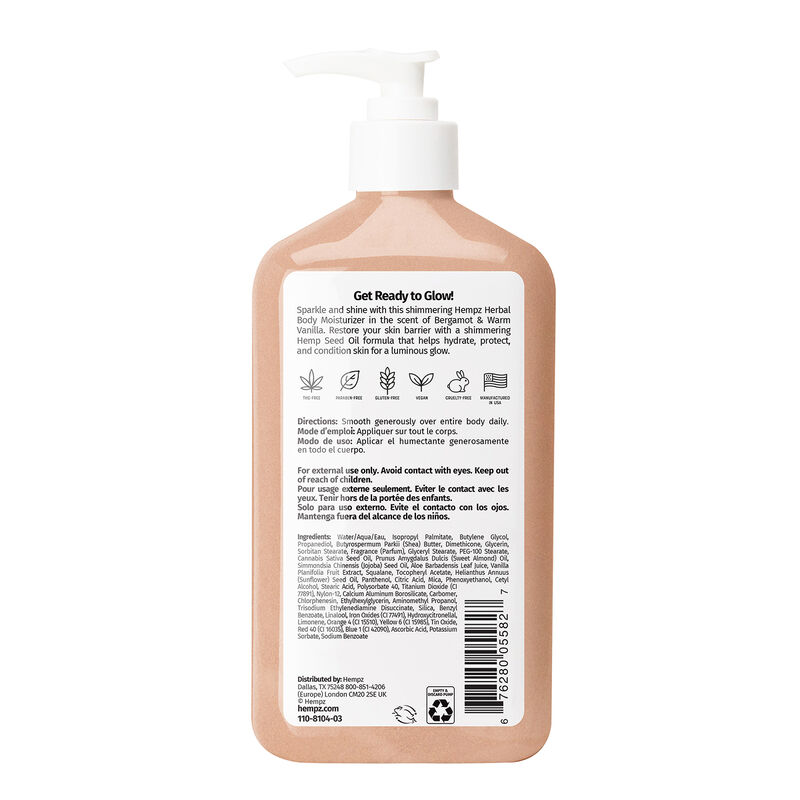 Hempz Glow Getter Herbal Body Moisturizer image number 1