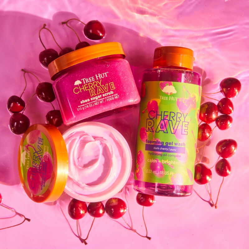 Tree Hut Cherry Rave Shea Sugar Scrub image number 4