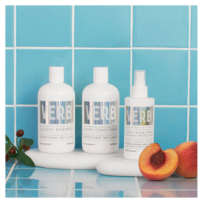 Verb Glossy Shine Spray with Heat Protectant image number 4