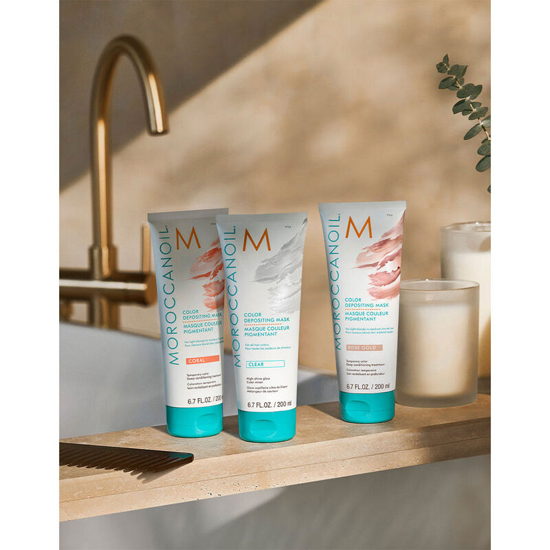 Moroccanoil High Shine Gloss Color Depositing Mask - Clear image number 4