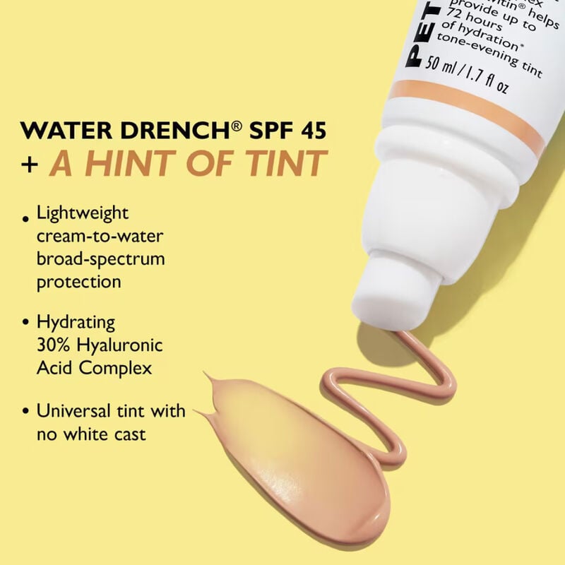 Peter Thomas Roth Water Drench Broad Spectrum SPF 45 Hyaluronic Cloud Sheer Tint Moisturizer image number 2