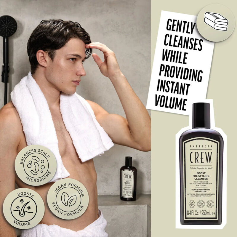 American Crew Boost Pre-Styling Shampoo image number 4