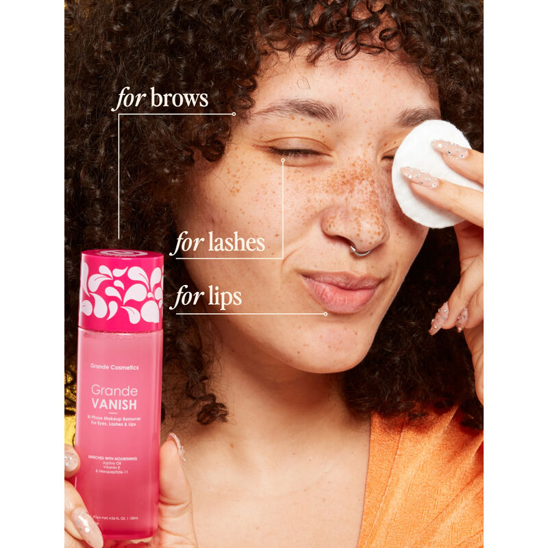 Grande Cosmetics GrandeVANISH Bi-Phase Makeup Remover for Eyes, Lashes & Lips image number 4
