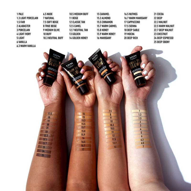 NYX Born To Glow Radiant Foundation image number 2