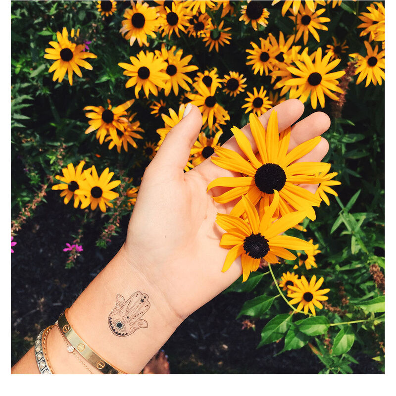 INKED by Dani Black and White Temporary Tattoos Pack image number 4