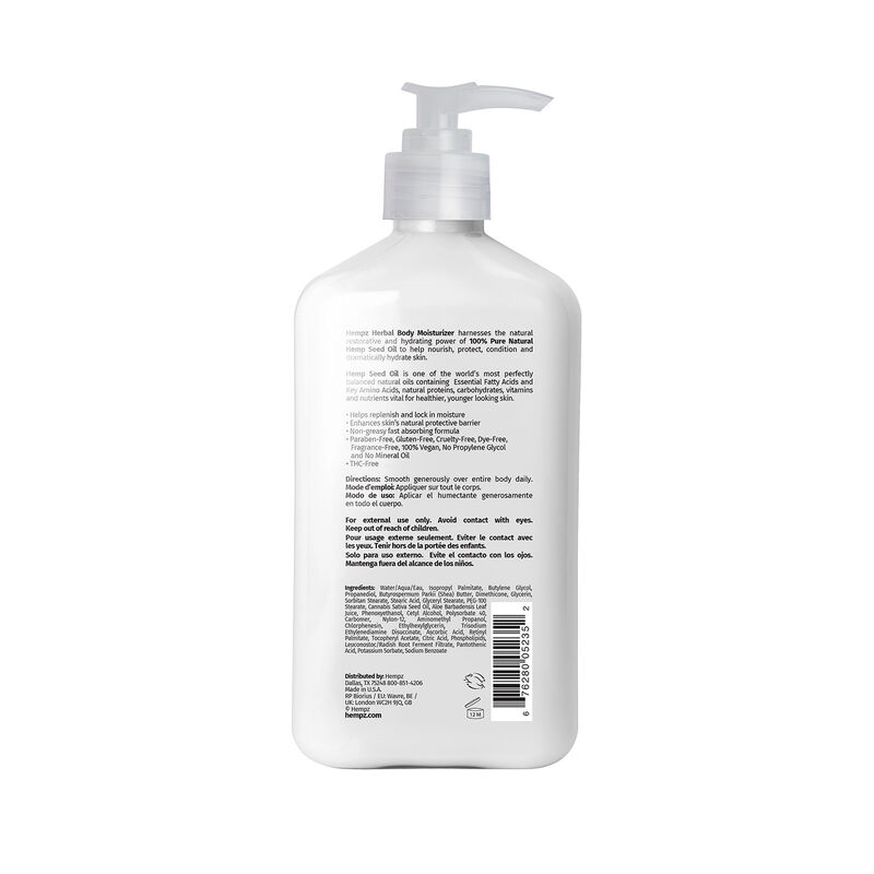 Hempz Fragrance-Free Herbal Body Moisturizer image number 1