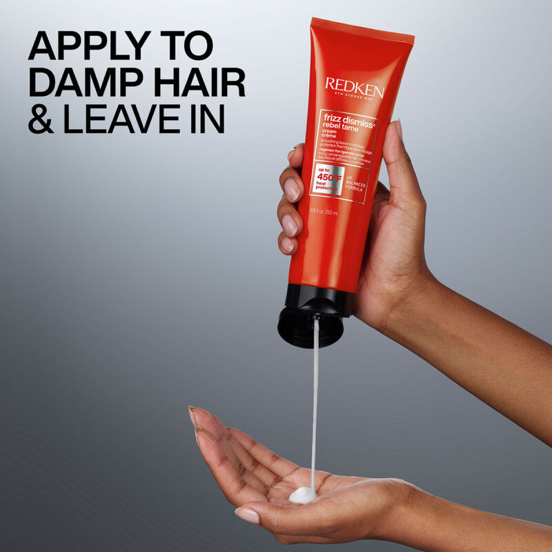 Redken Frizz Dismiss Rebel Tame Heat Protective Leave-In Cream image number 3