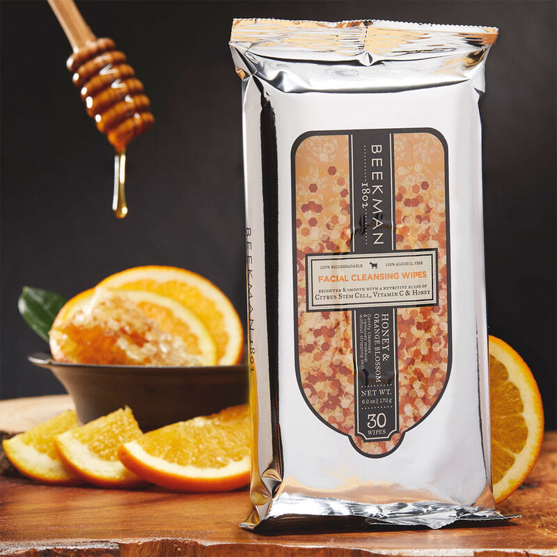 Beekman 1802 Honey & Orange Blossom Face Wipes image number 1