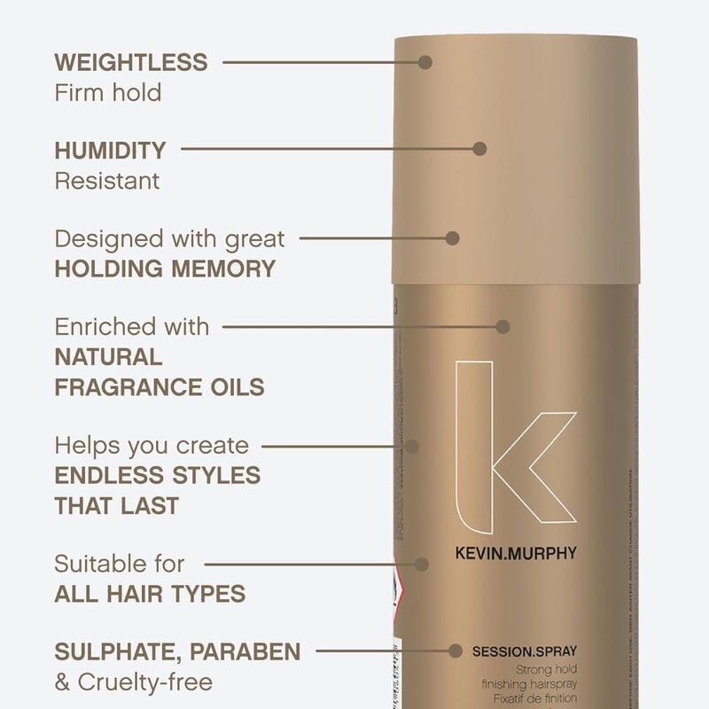Kevin Murphy Session.Spray Strong Hold Finishing Hairspray image number 3