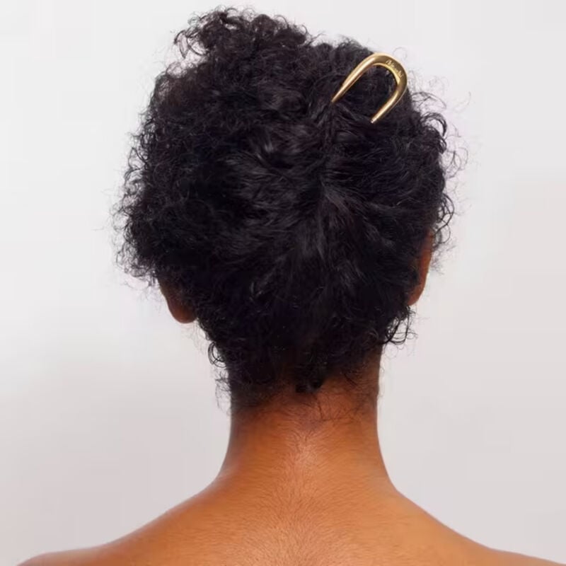 Kitsch Metal French Hair Pin - Gold image number 2
