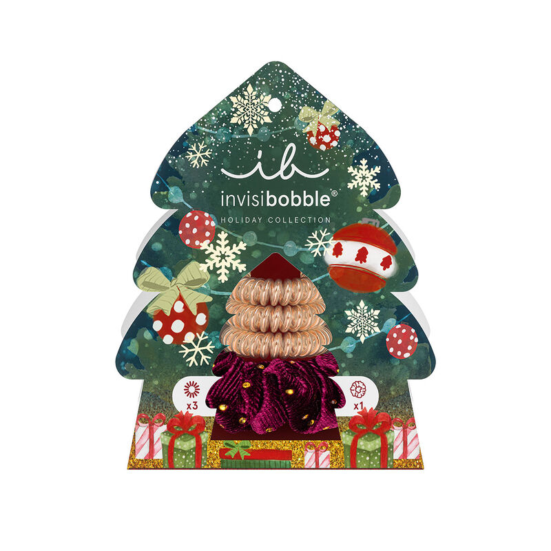 Invisibobble Holiday Set Good Things Come In Trees 4 pc Set image number 0