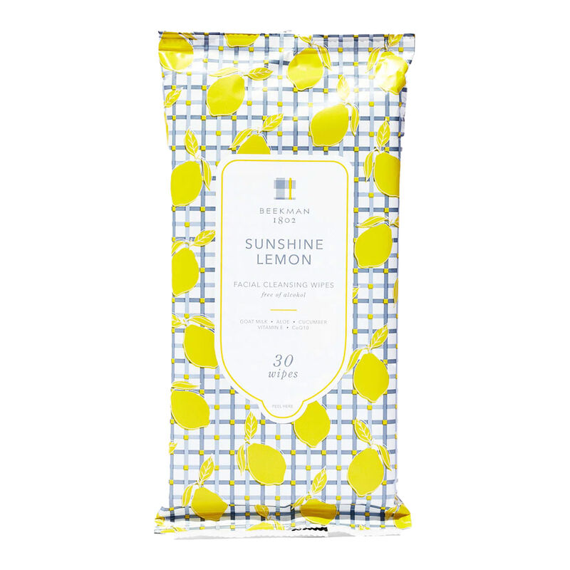 Beekman 1802 Sunshine Lemon Facial Cleansing Wipes image number 0