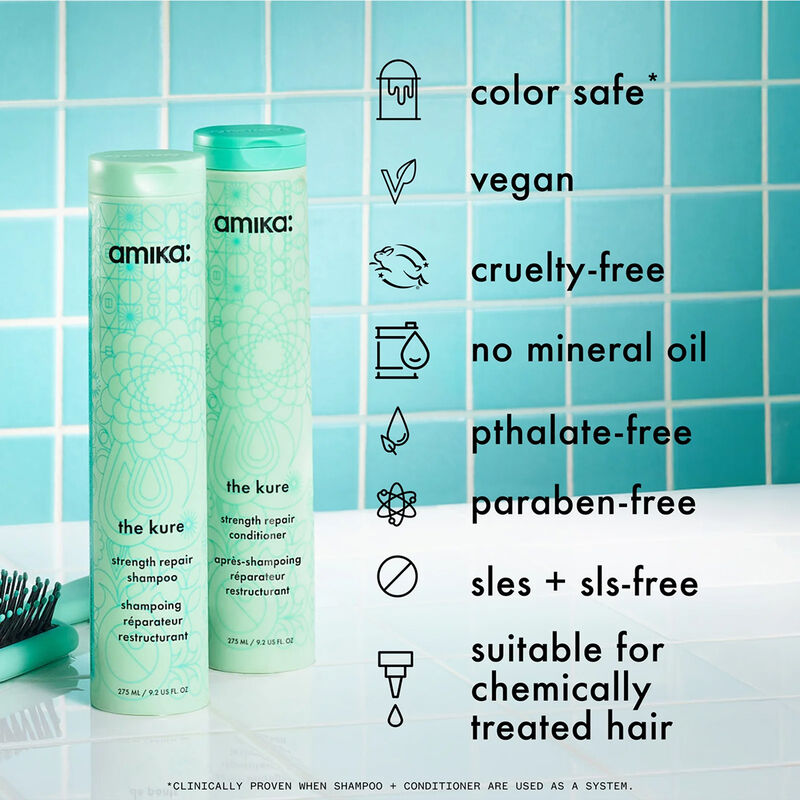 amika The Kure Bond Repair Shampoo image number 6
