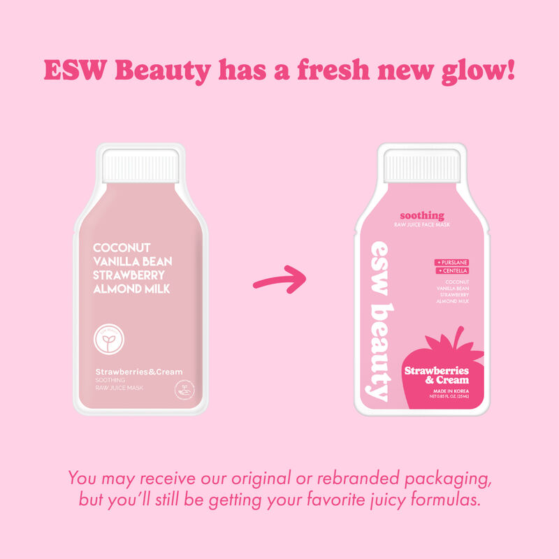 ESW Beauty Strawberries & Cream Soothing Raw Juice Mask image number 1