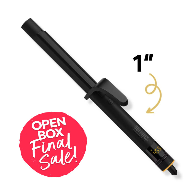Open Box Hot Tools Pro Artist 1in Black Gold Digital Curling Iron (Final Sale) image number 0