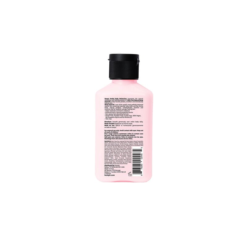 Hempz Blushing Grapefruit and Raspberry Creme Herbal Body Moisturizer Travel Size image number 1