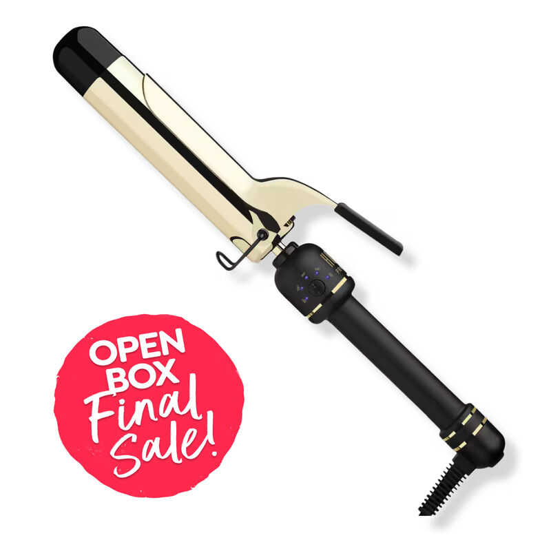 Open Box Hot Tools 1-1/2" 24K Gold Extended Barrel Curling Iron (Final Sale) image number 0