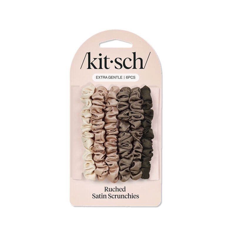 Kitsch Satin Scrunchies 6pc image number 0