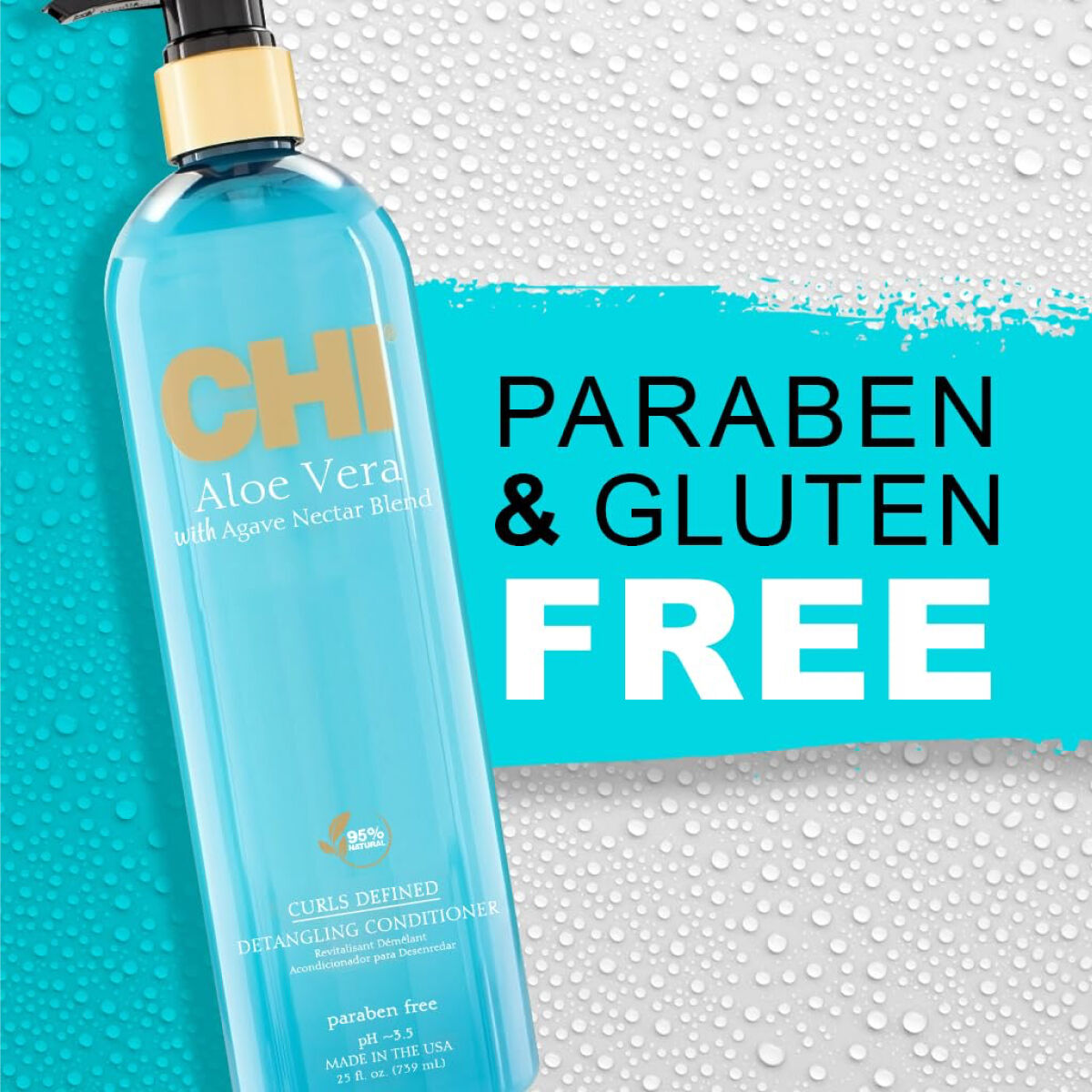 CHI Aloe Vera with Agave Nectar Curl Detangling Conditioner - Thumbnail 3