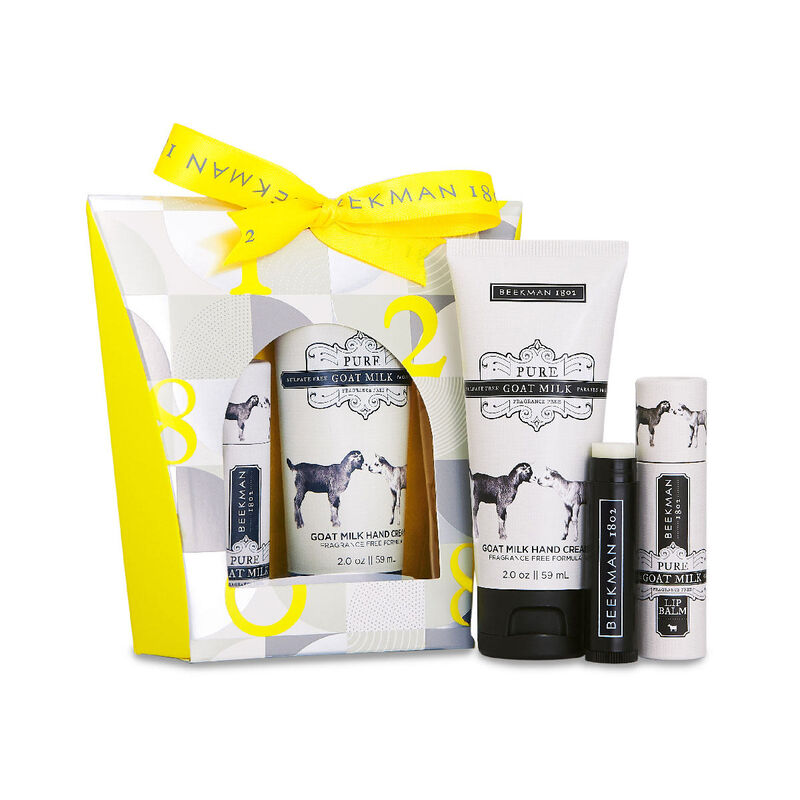 Beekman 1802 Pure Goat Milk Hand Cream Lip Balm Set image number 0