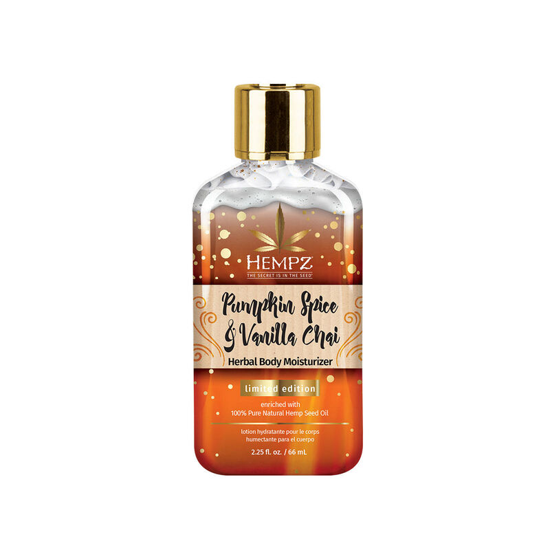 Hempz Limited Edition Mini Pumpkin Spice & Vanilla Chai Herbal Body Moisturizer image number 0