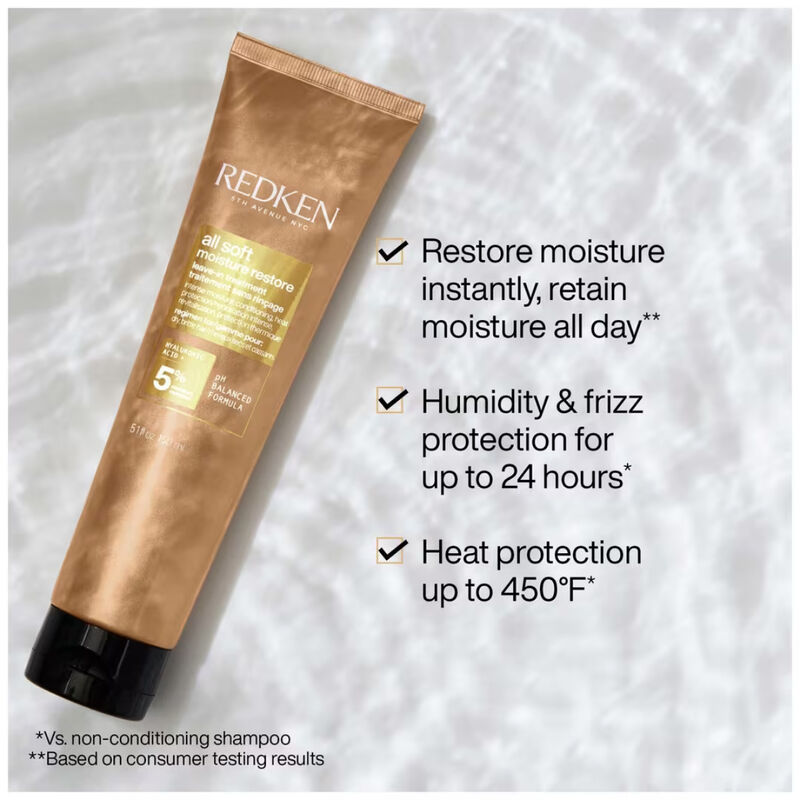 Redken All Soft Moisture Restore Leave-In Treatment image number 3