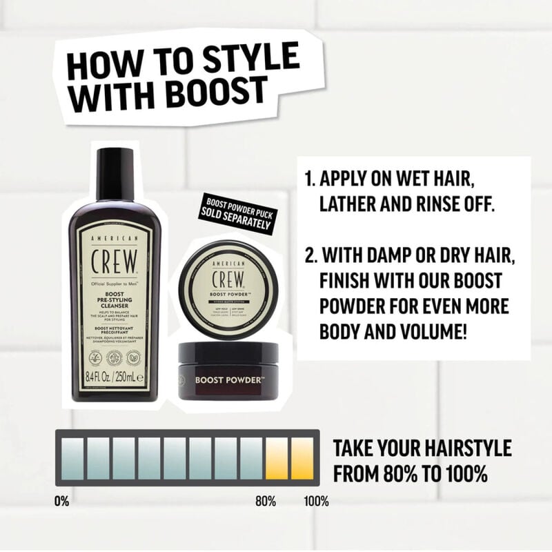 American Crew Boost Pre-Styling Shampoo image number 5