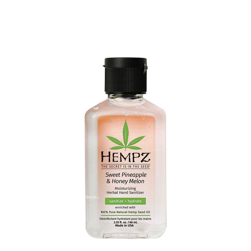 Hempz Sweet Pineapple & Honey Melon Moisturizing Herbal Hand Sanitizer Travel Size image number 0