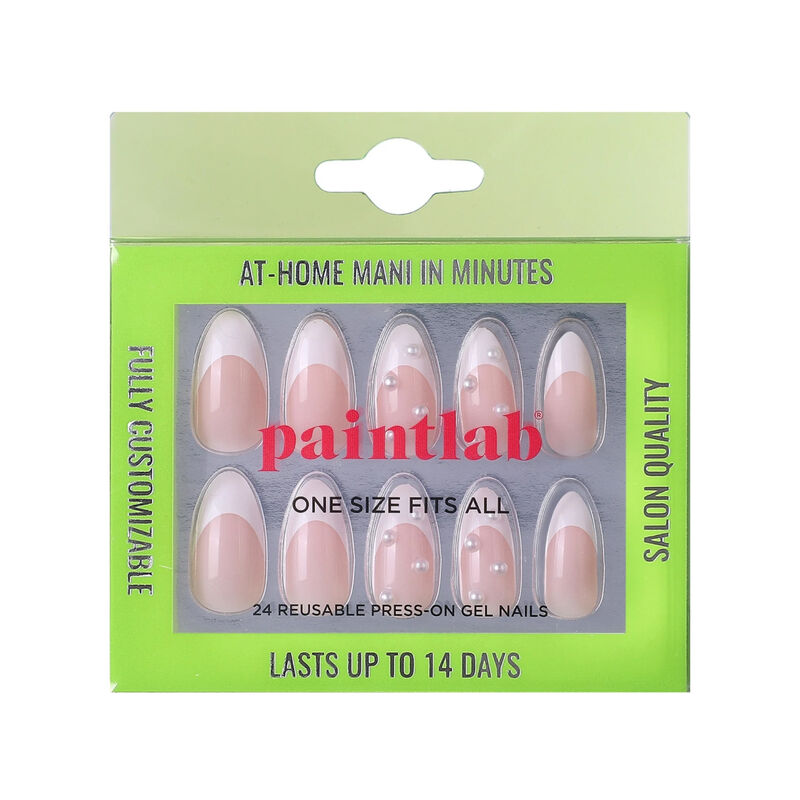 Paintlab Mother of Pearl Almond Press On Nails image number 0