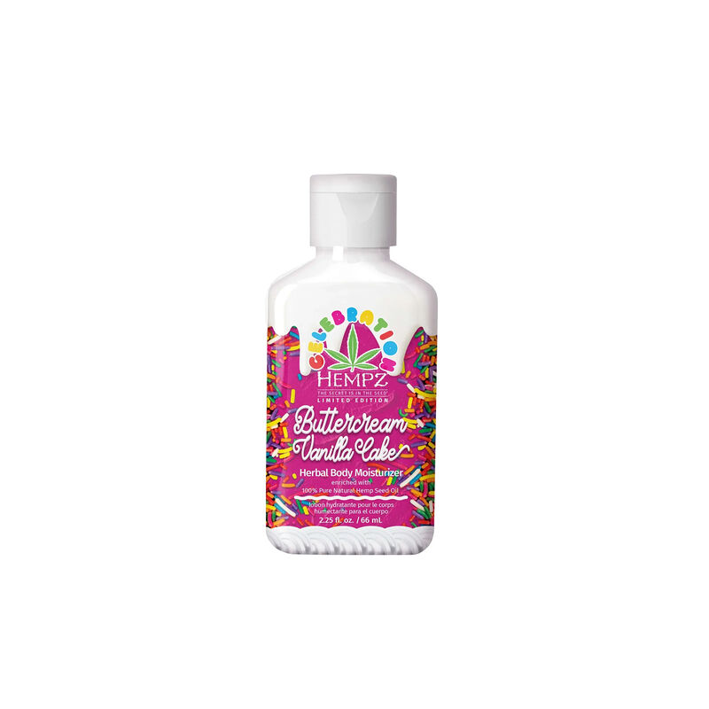 Hempz Limited Edition Mini Buttercream Vanilla Cake Herbal Body Moisturizer image number 0