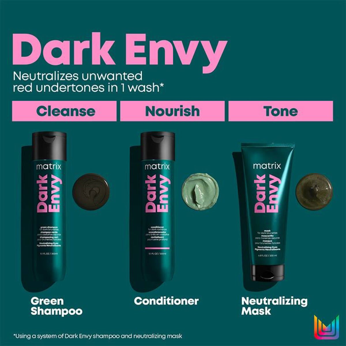 Green tone shampoo discount