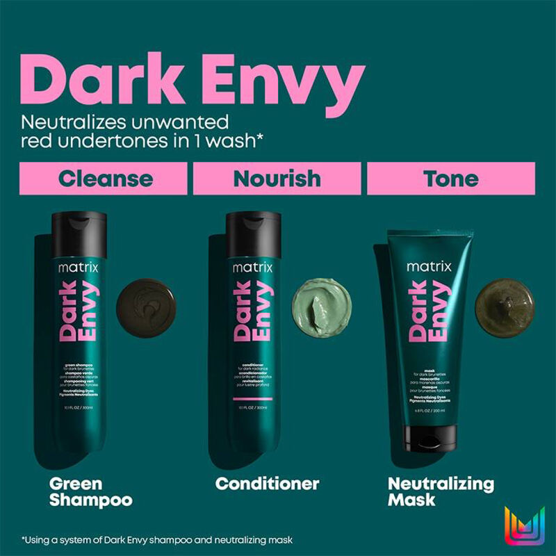 Matrix Total Results Dark Envy Green Toning Shampoo image number 3
