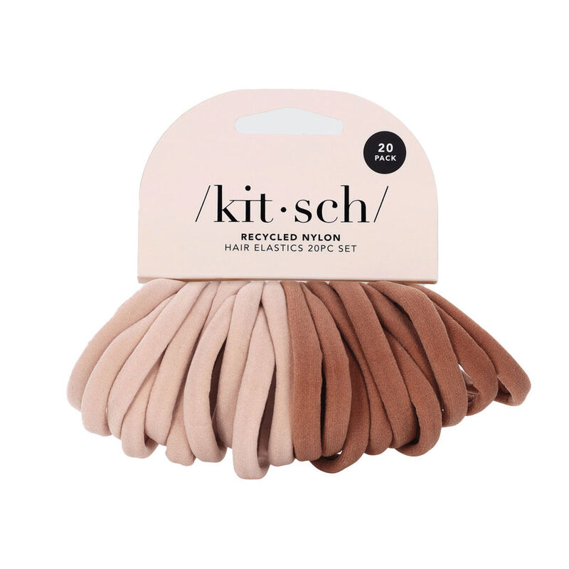 Kitsch Eco-Friendly Nylon Elastics 20pc set - Blush image number 0