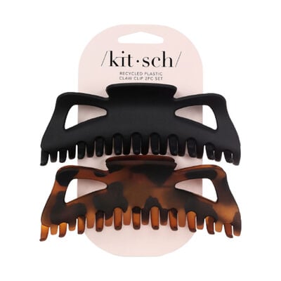 Kitsch Recycled Plastic Jumbo Classic Claw Clips 2pc