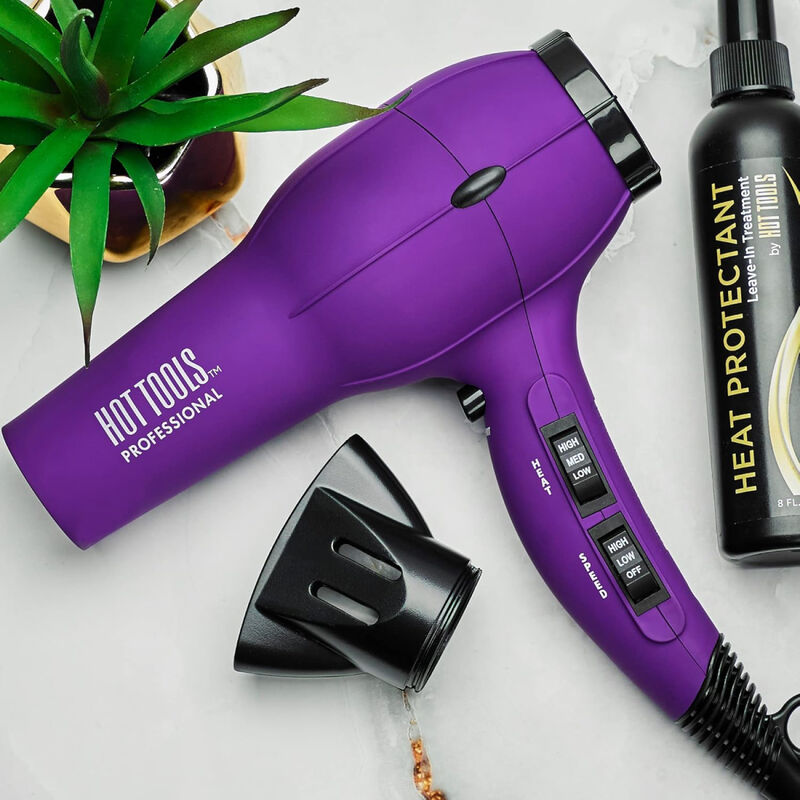 Open Box Hot Tools Turbo Ionic Hair Dryer Velvet Purple (Final Sale) image number 3