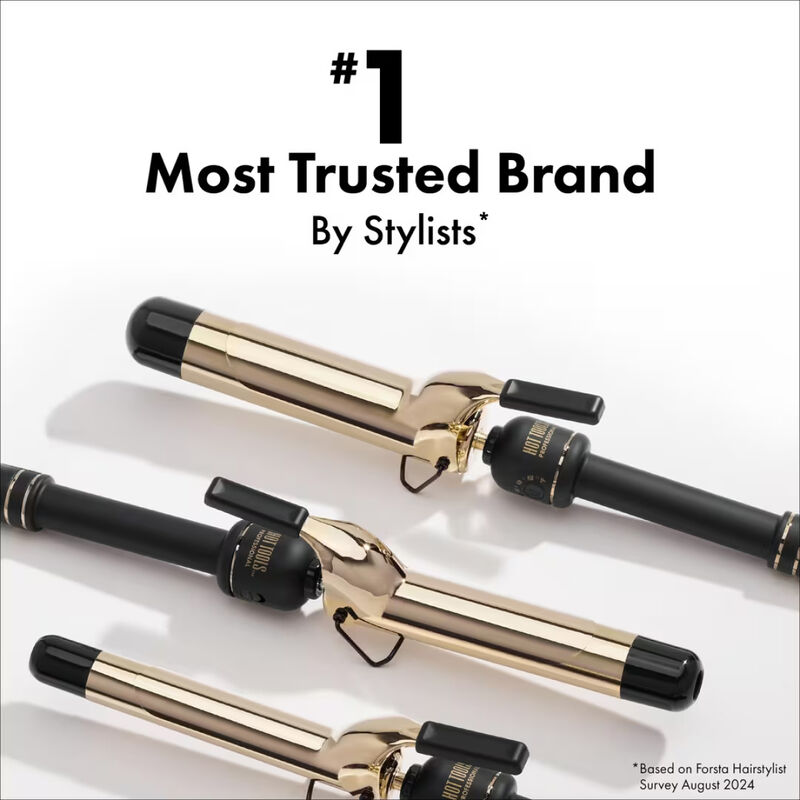 Open Box Hot Tools 2" 24K Gold Extended Barrel Curling Iron (Final Sale) image number 5
