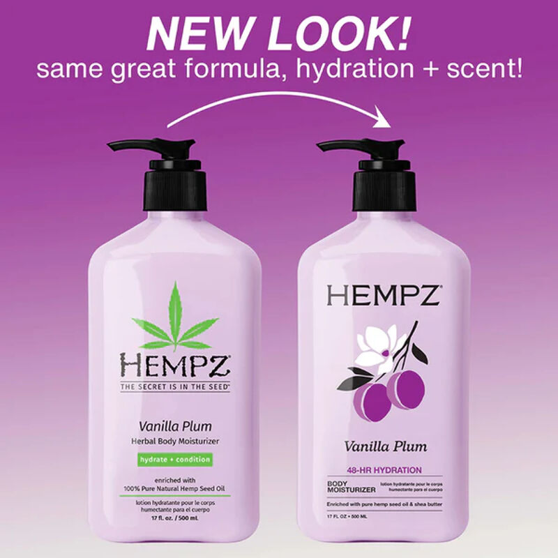 Hempz Limited Edition Vanilla Plum Herbal Body Moisturizer image number 2