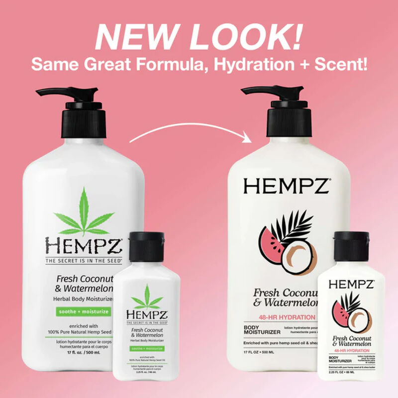 Hempz Fresh Coconut and Watermelon Herbal Moisturizer image number 2