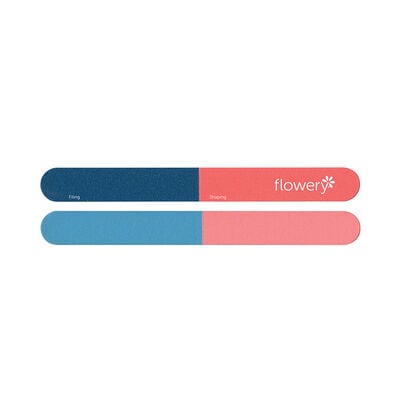 Flowery Blinky Nail File 2pk