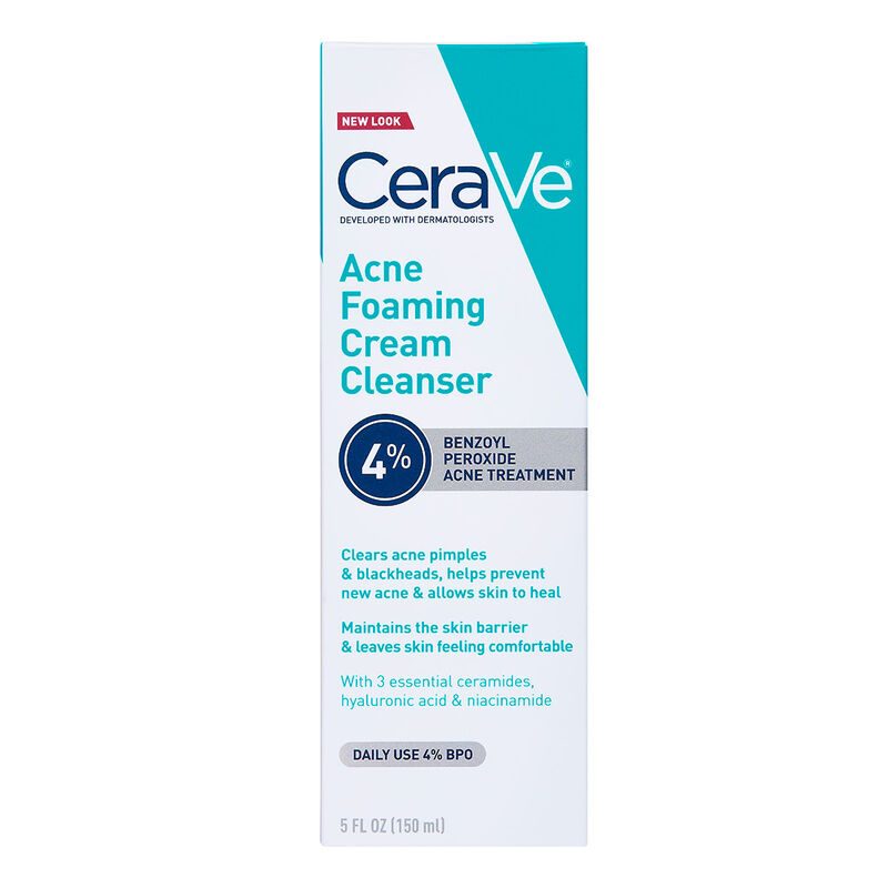 CeraVe Acne Foaming Cream Cleanser image number 0