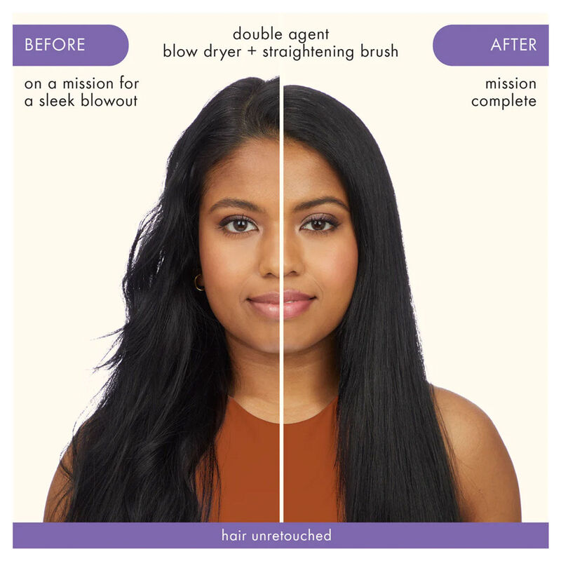 amika Double Agent 2-in-1 Straightening Blow Dryer Brush image number 4