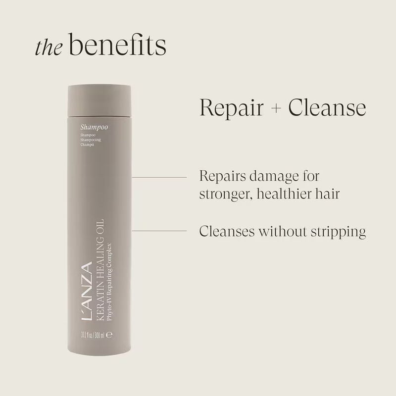 LANZA Keratin Healing Oil Lustrous Shampoo image number 2