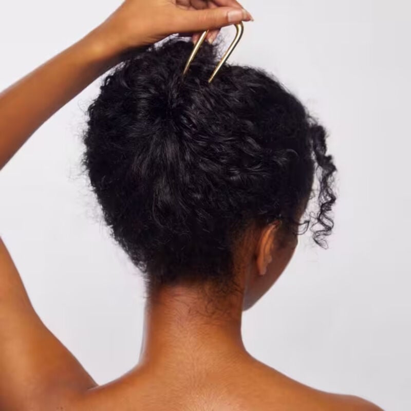 Kitsch Metal French Hair Pin - Gold image number 3