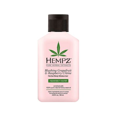 Hempz Blushing Grapefruit and Raspberry Creme Herbal Body Moisturizer Travel Size