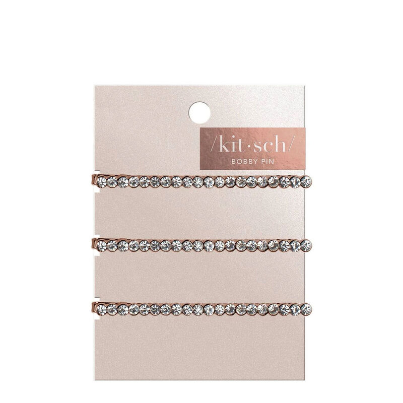 Kitsch Rhinestone Metal Bobby Pins image number 0