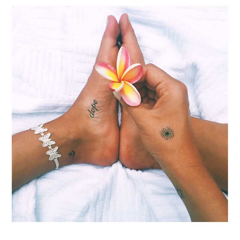 INKED by Dani Black and White Temporary Tattoos Pack image number 6