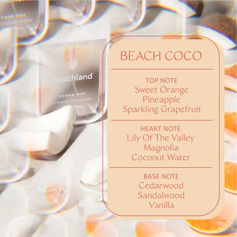 Touchland Power Mist Hydrating Hand Sanitizer - Beach Coco image number 3