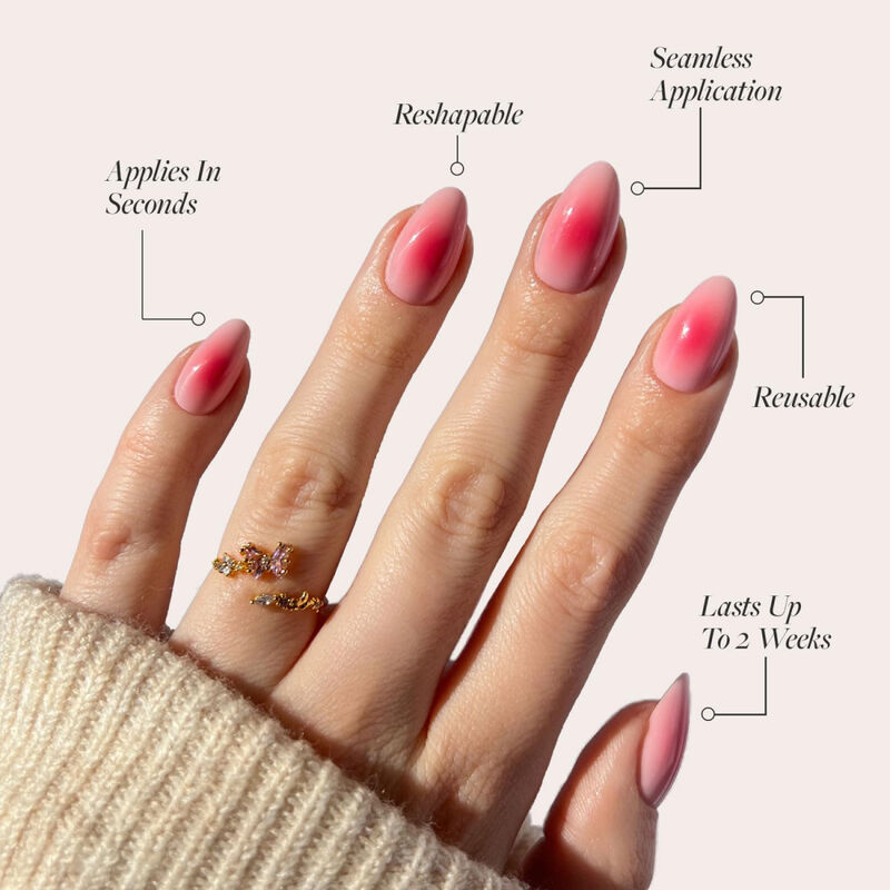 Glamnetic Blushing Aura Press-On Nails image number 6