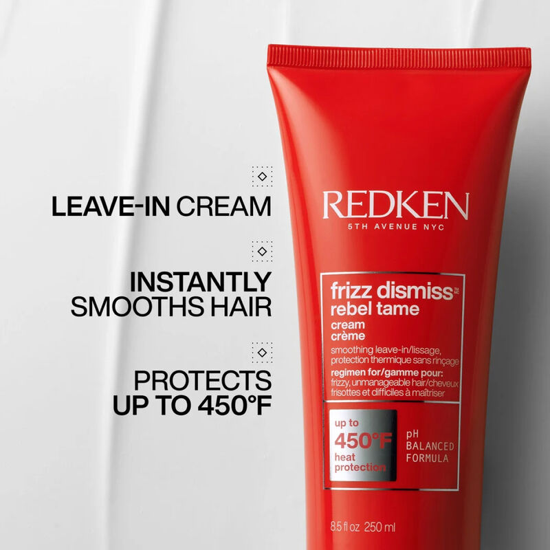 Redken Frizz Dismiss Rebel Tame Heat Protective Leave-In Cream image number 2